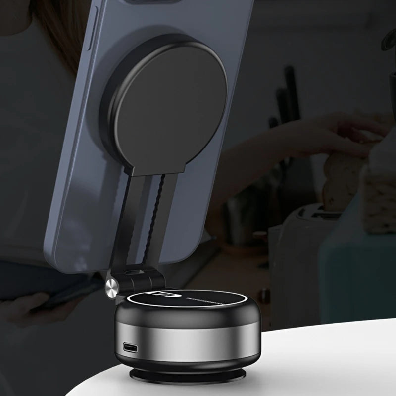 Car Mount Bracket Rack with Electric Vacuum Grip Nonslip Adjustable Dashboard Stand for 4.7" Phone Navigation Travel Use