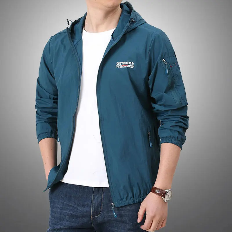 Thin Jacket Men Summer Outdoor Quick Dry Sun-Protective Jacket