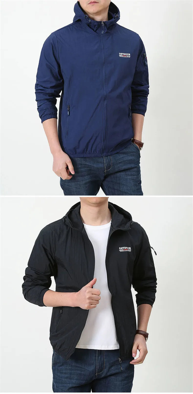 Thin Jacket Men Summer Outdoor Quick Dry Sun-Protective Jacket