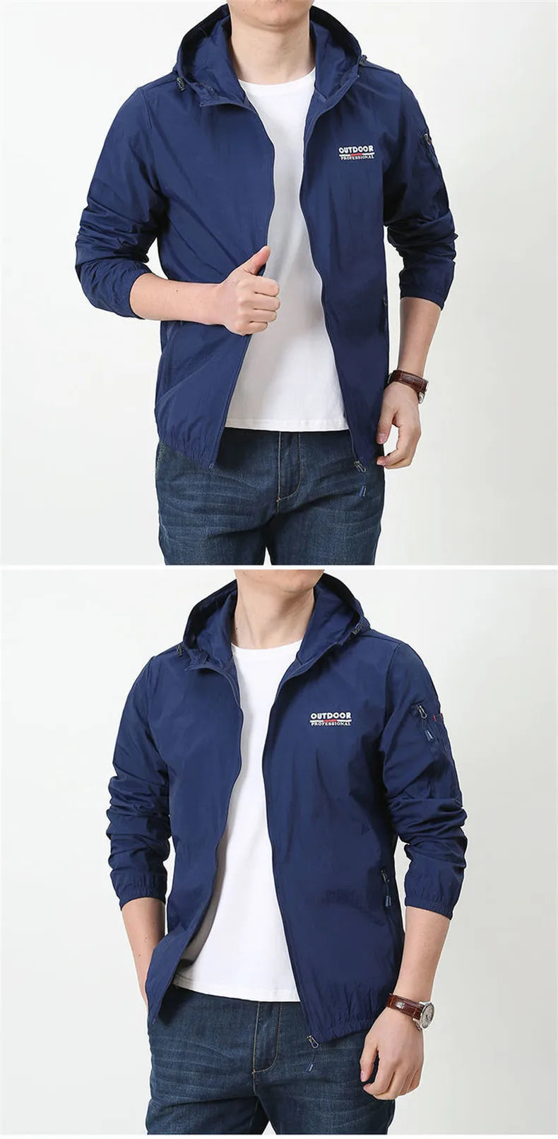 Thin Jacket Men Summer Outdoor Quick Dry Sun-Protective Jacket