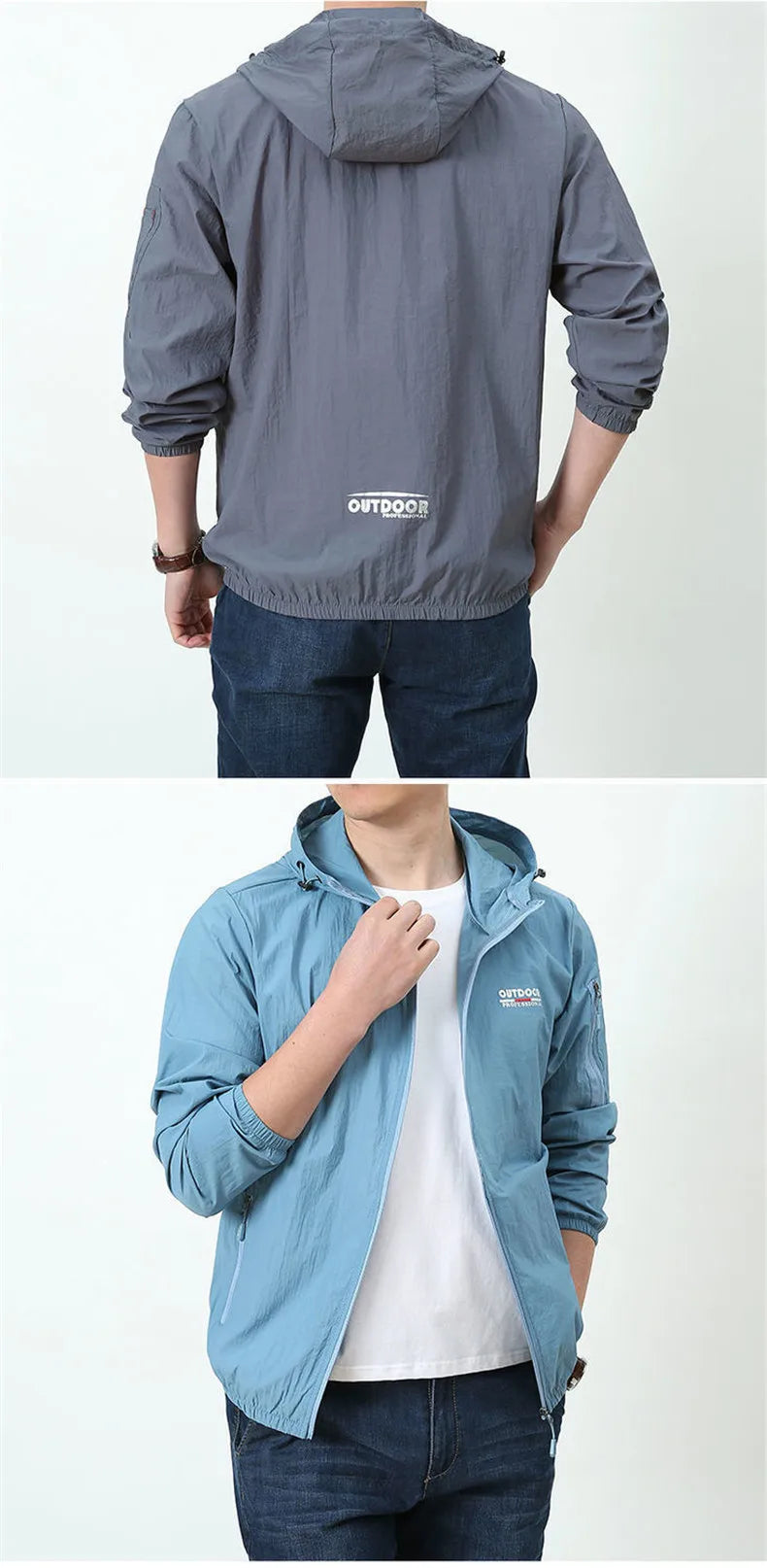 Thin Jacket Men Summer Outdoor Quick Dry Sun-Protective Jacket