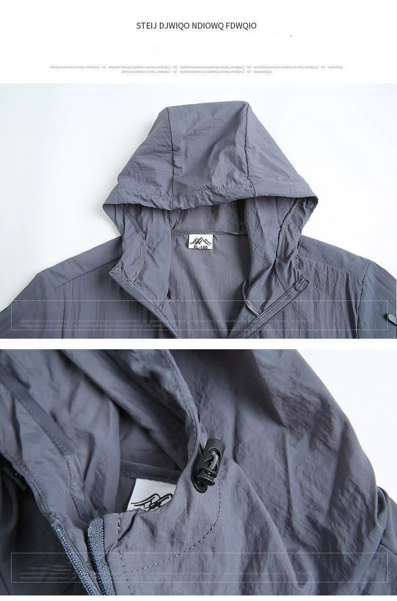 Thin Jacket Men Summer Outdoor Quick Dry Sun-Protective Jacket
