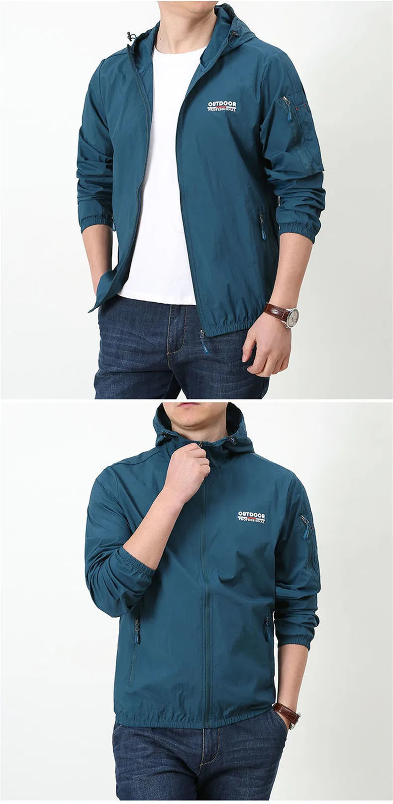 Thin Jacket Men Summer Outdoor Quick Dry Sun-Protective Jacket