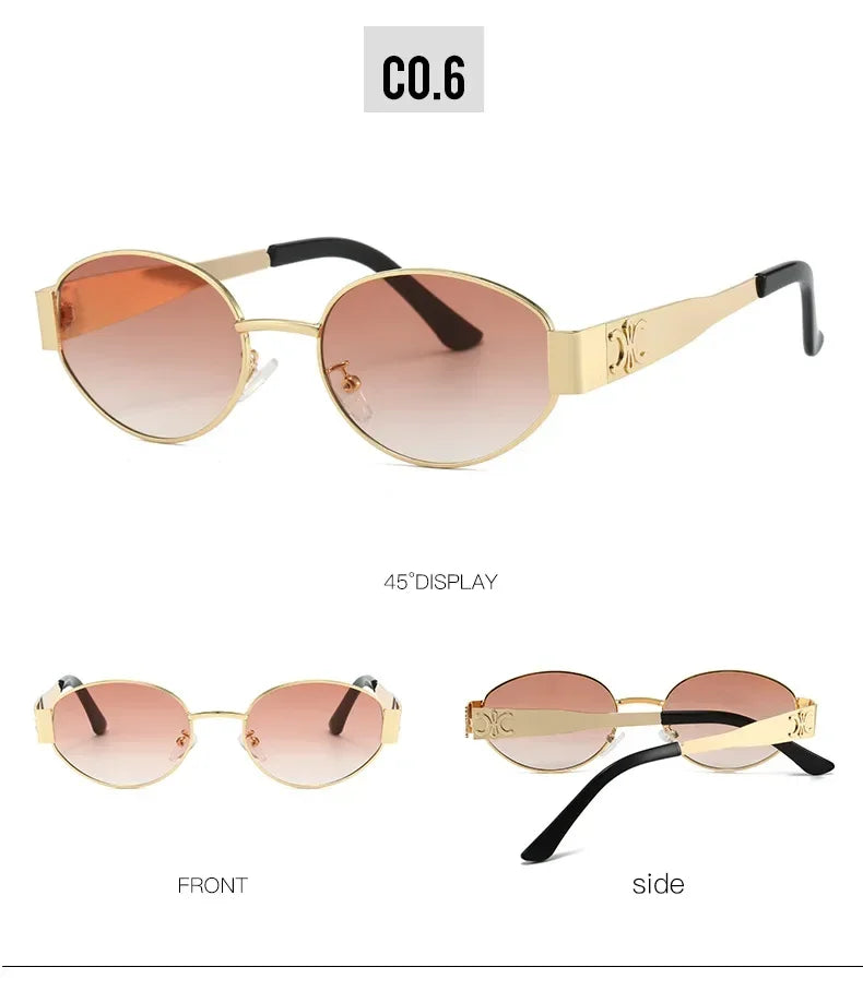 Luxury Metal Brand Sunglasses for Men