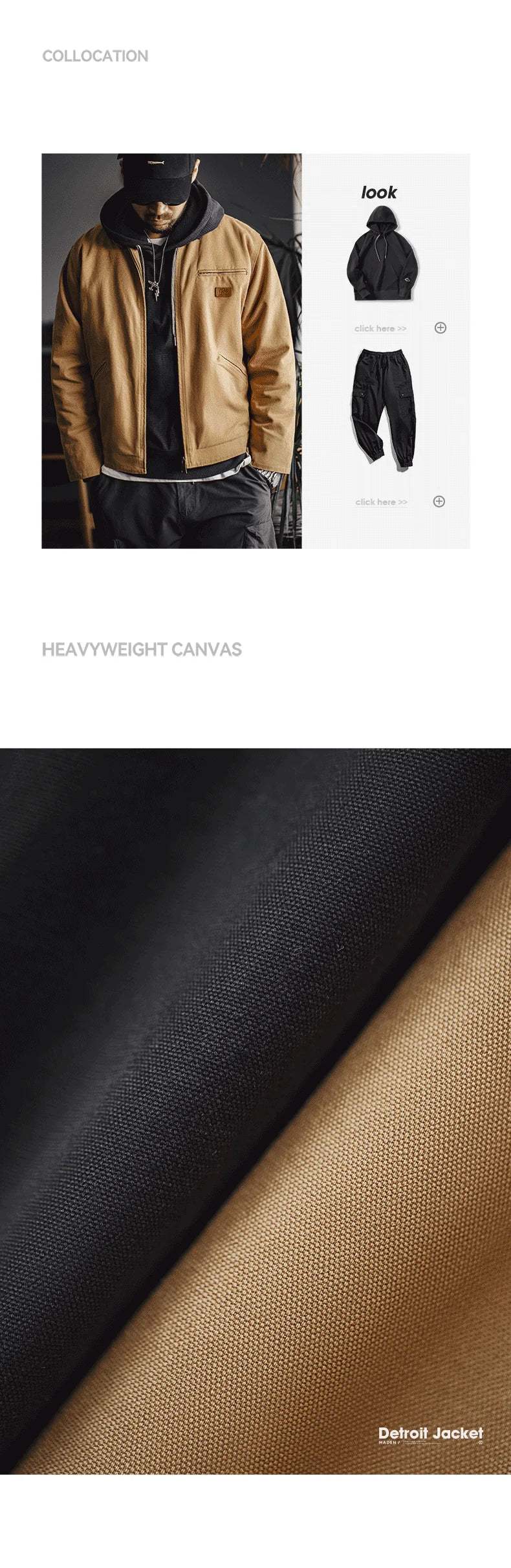 Meden Retro Canvas Detroit Hunting J001 Jacket with Heavyweight Cotton Pockets