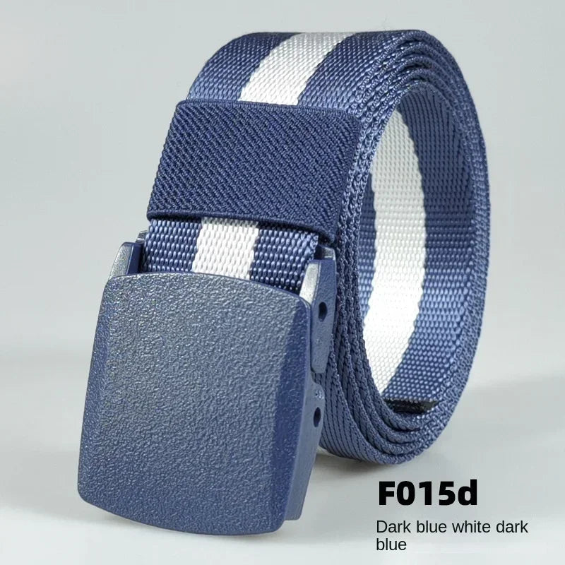 Automatic Buckle Light Comfortable Non-metal  Nylon Belt for Men