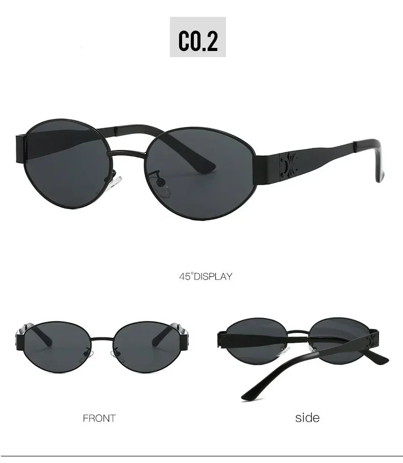 Luxury Metal Brand Sunglasses for Men