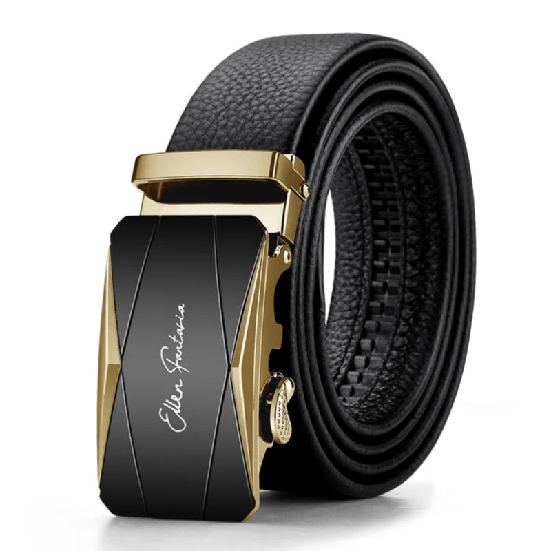 OYIFAN Men Belt Genuine Leather Belt for men Automatic belts