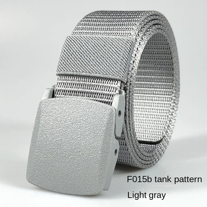 Automatic Buckle Light Comfortable Non-metal  Nylon Belt for Men