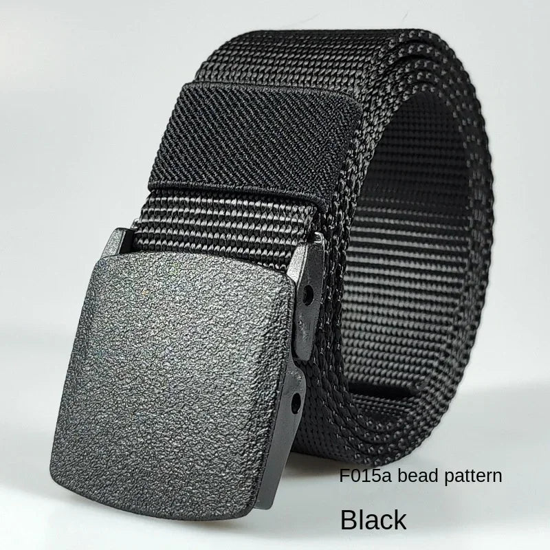 Automatic Buckle Light Comfortable Non-metal  Nylon Belt for Men