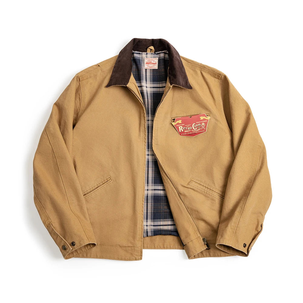 Meden Retro Canvas Detroit Hunting J001 Jacket with Heavyweight Cotton Pockets