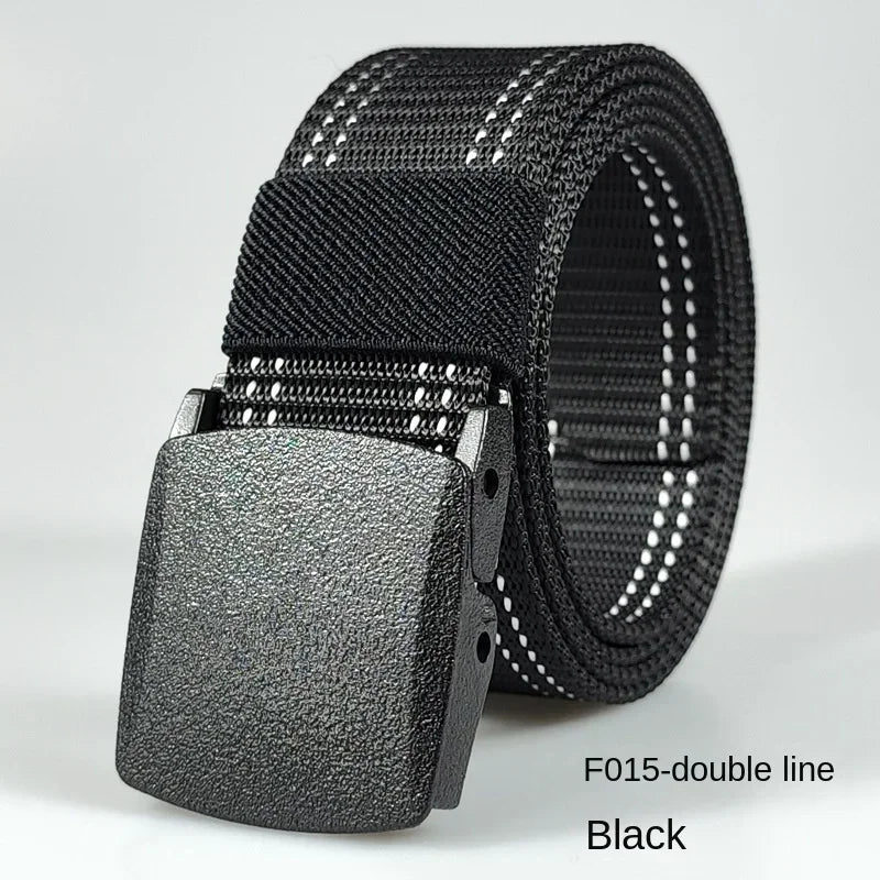 Automatic Buckle Light Comfortable Non-metal  Nylon Belt for Men