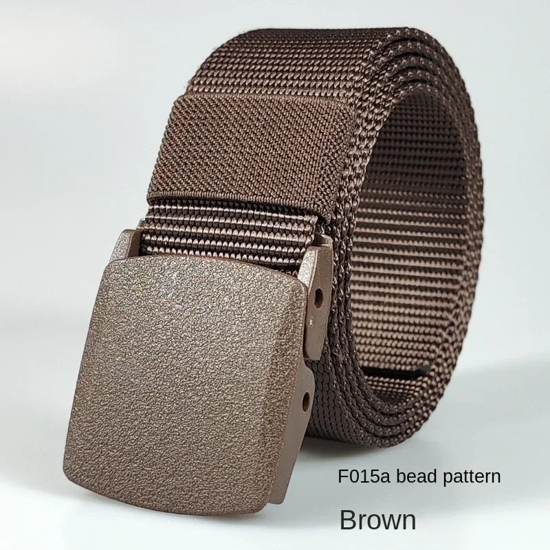 Automatic Buckle Light Comfortable Non-metal  Nylon Belt for Men