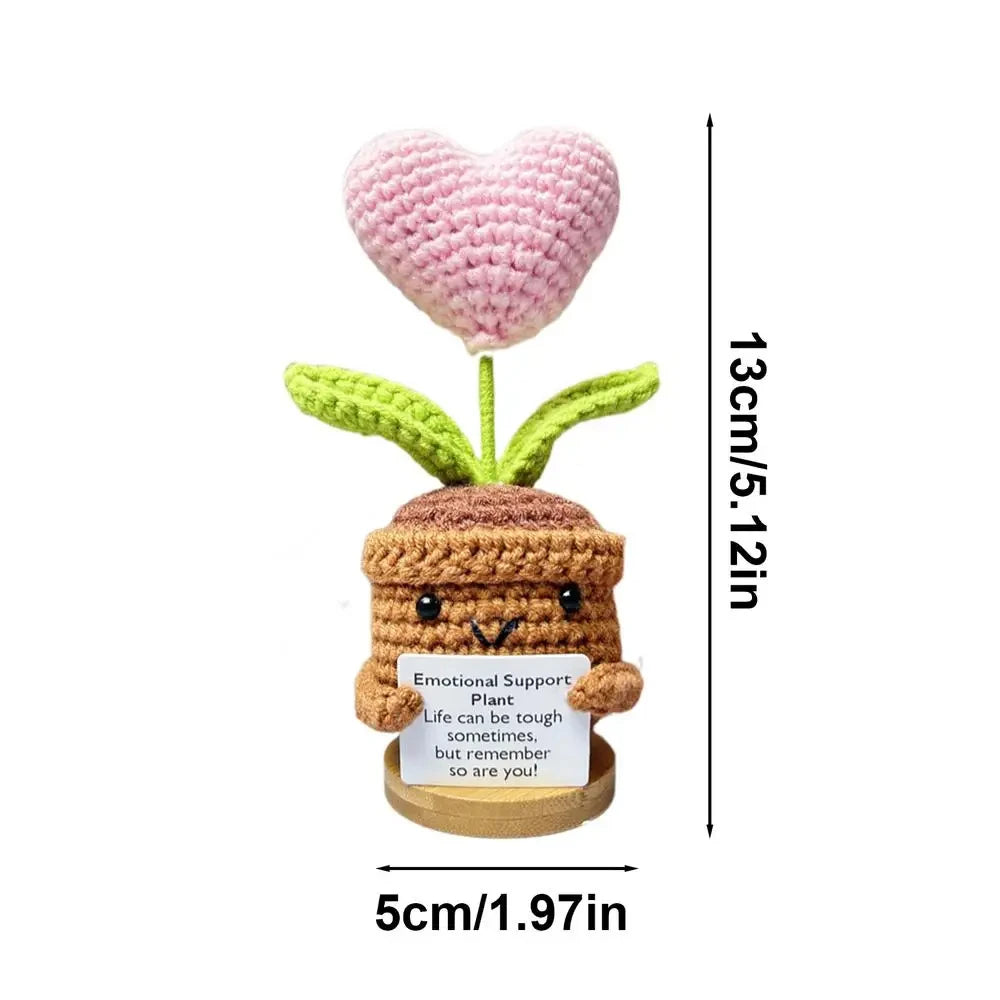 New Positive Energy Heart Flower Hand-woven Dolls