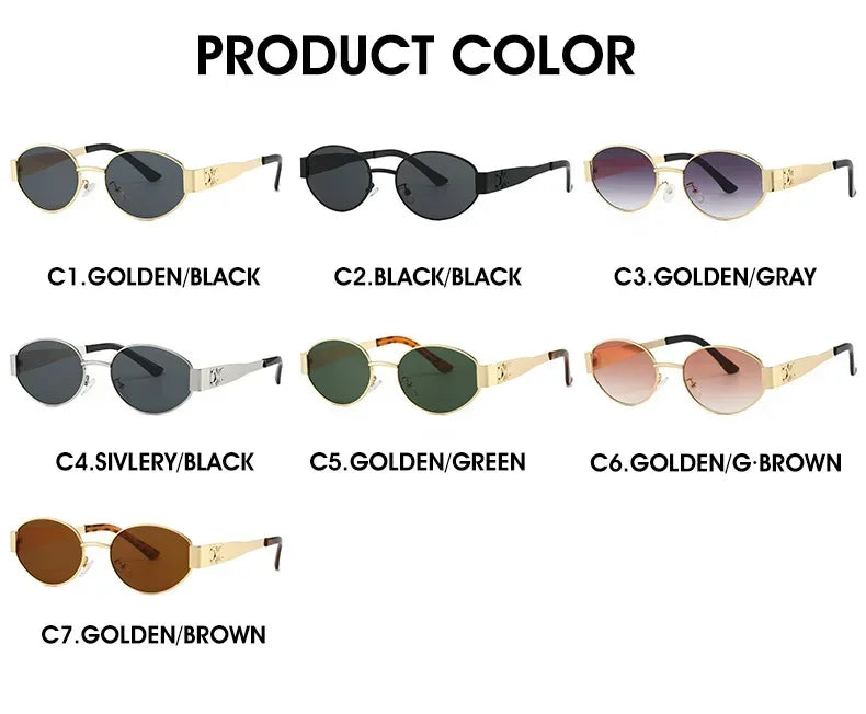Luxury Metal Brand Sunglasses for Men
