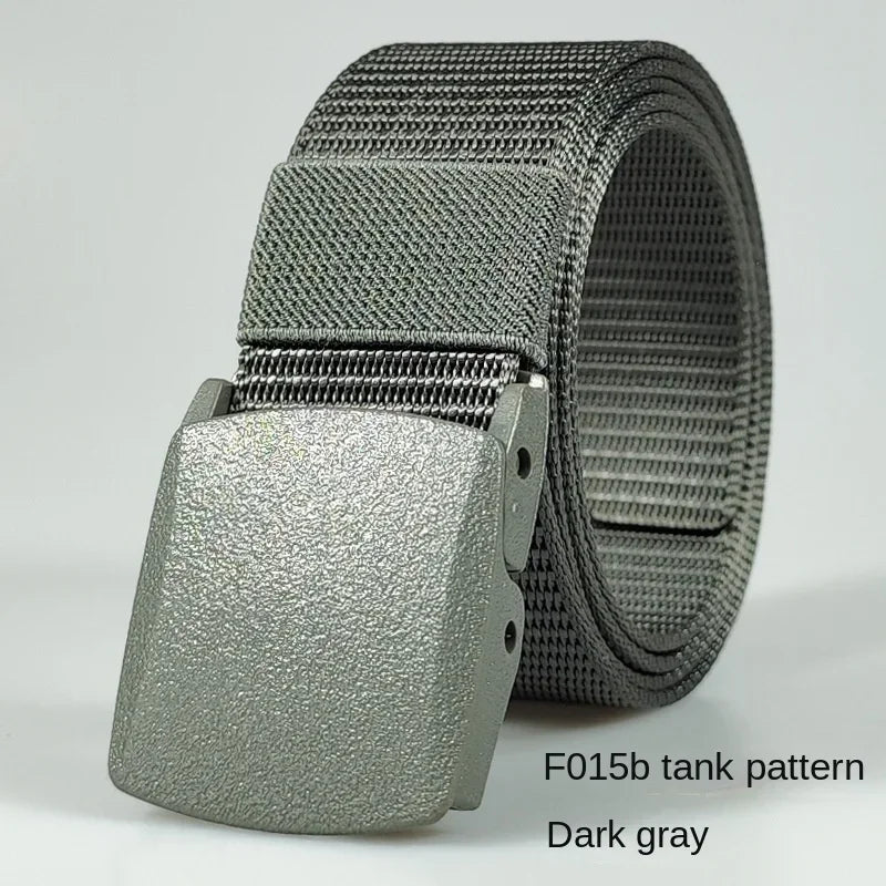 Automatic Buckle Light Comfortable Non-metal  Nylon Belt for Men