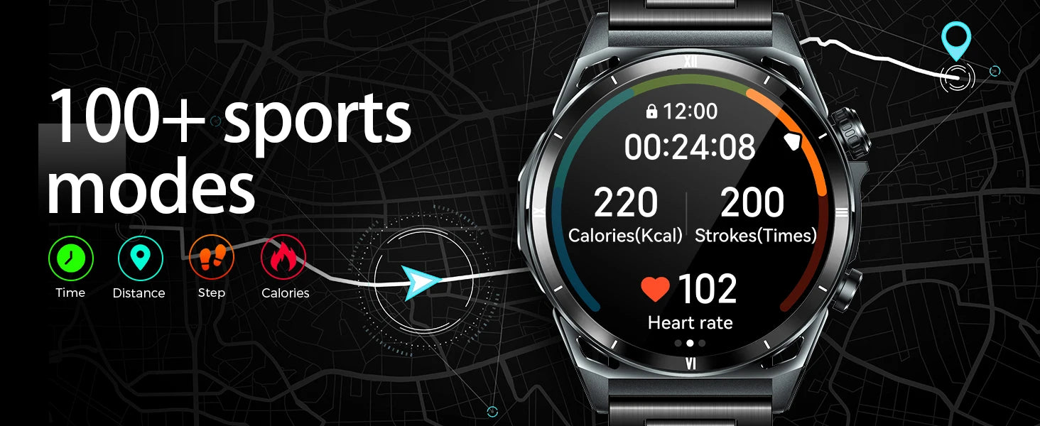 EIGIIS New Smart Watch KE6 1.43" AMOLED Display