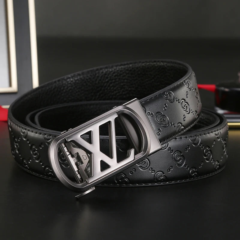High Quality Metal Automatic Buckle Belt for Men jeans belt