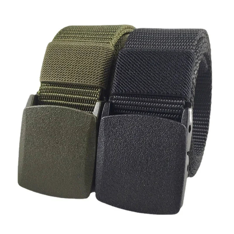 Automatic Buckle Light Comfortable Non-metal  Nylon Belt for Men
