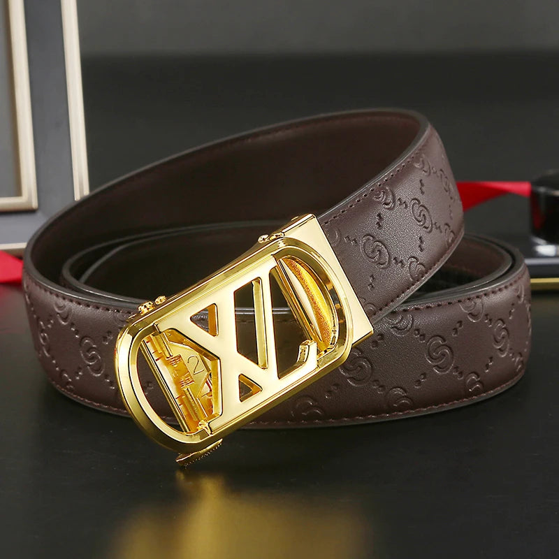 High Quality Metal Automatic Buckle Belt for Men jeans belt