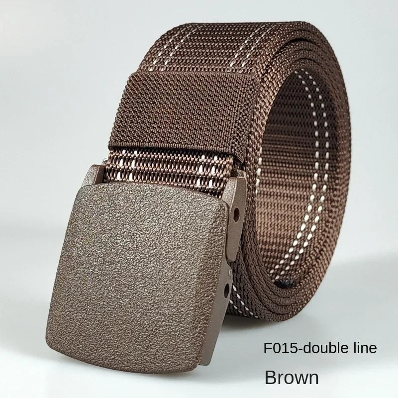 Automatic Buckle Light Comfortable Non-metal  Nylon Belt for Men