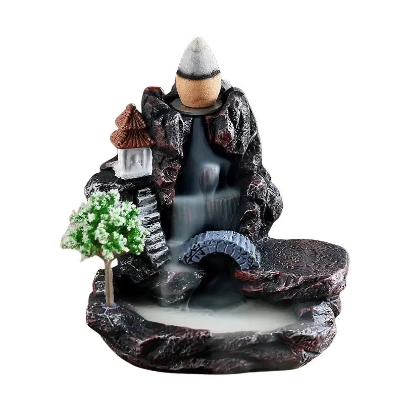 Backflow Incense Holder Waterfall Incense Burner Home Decor