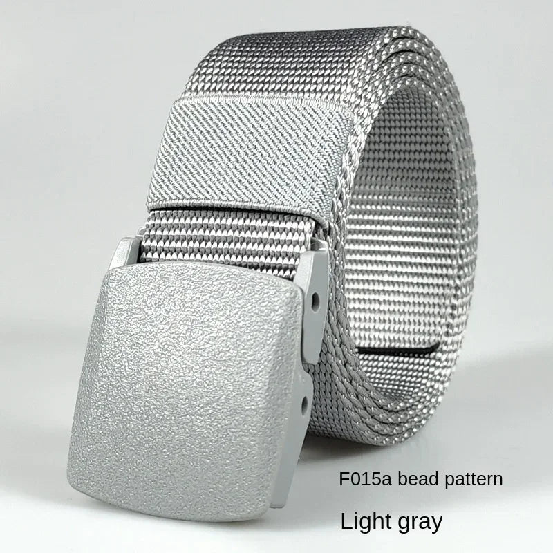 Automatic Buckle Light Comfortable Non-metal  Nylon Belt for Men