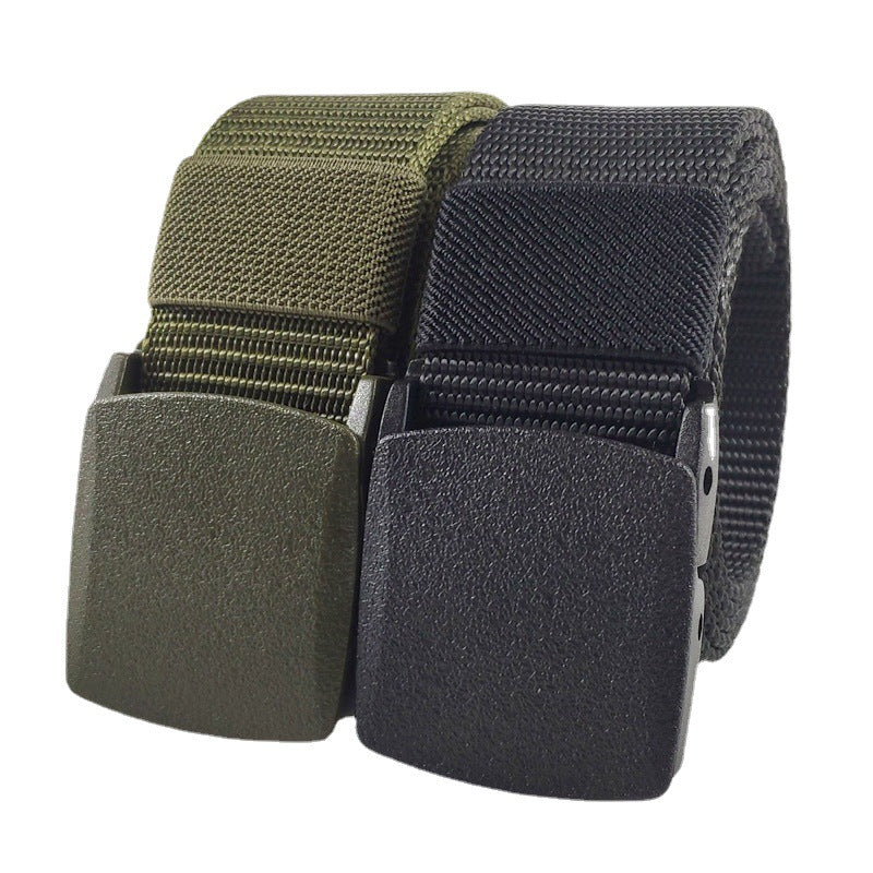 Automatic Buckle Light Comfortable Non-metal  Nylon Belt for Men