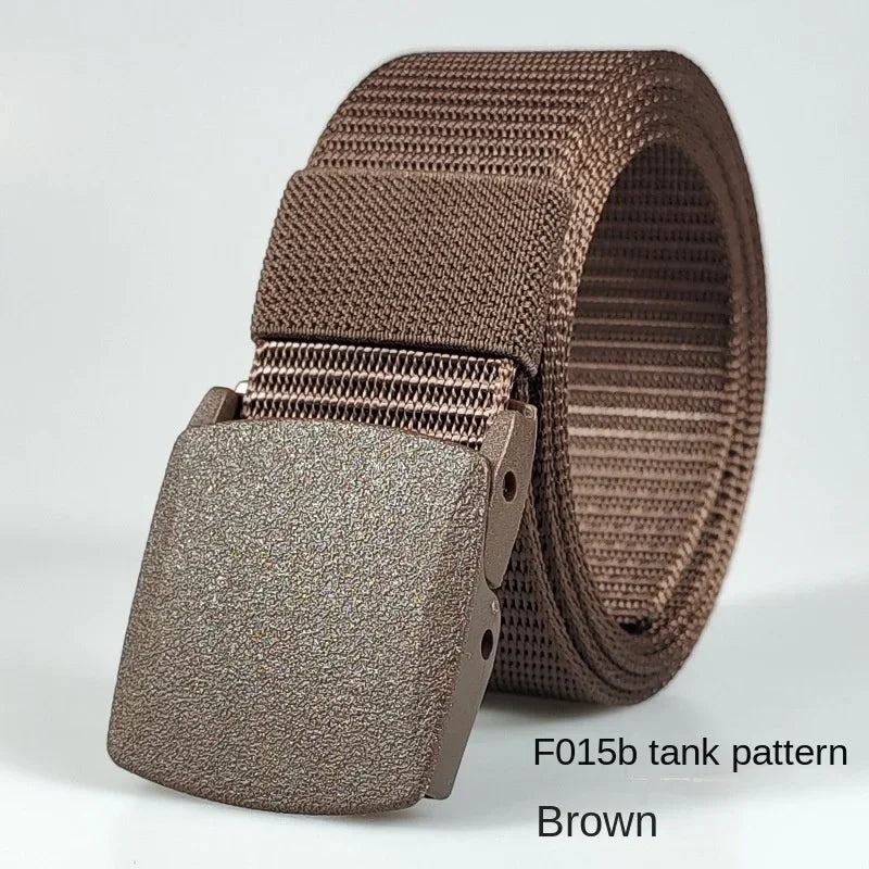 Automatic Buckle Light Comfortable Non-metal  Nylon Belt for Men