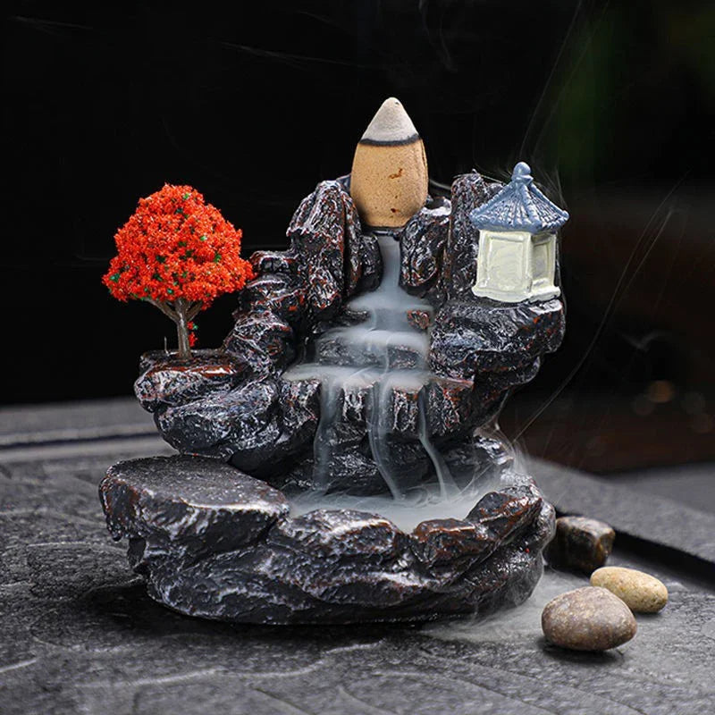 Backflow Incense Holder Waterfall Incense Burner Home Decor