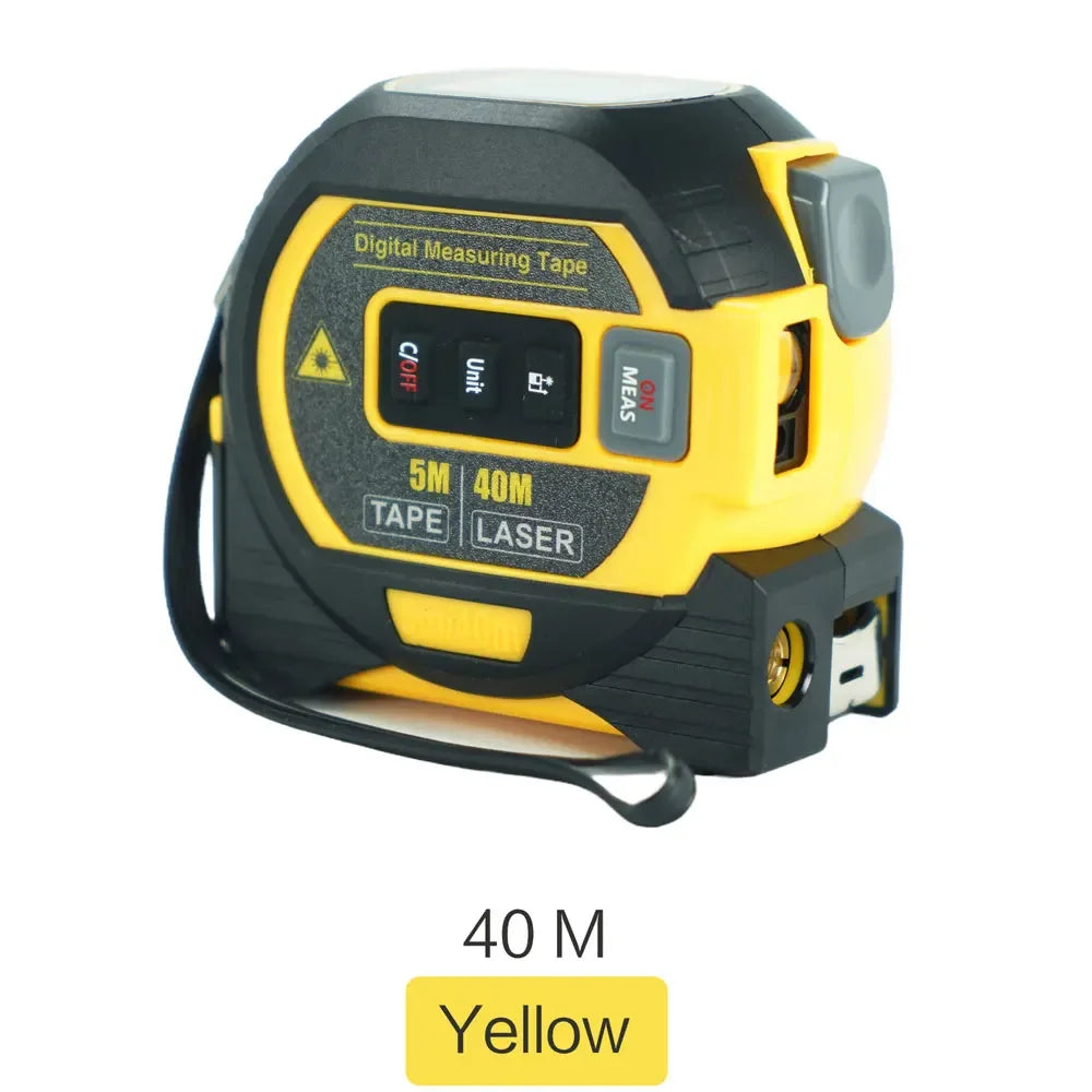 40/60M 3-in-1 Laser Tape Measure Meters Infrared Laser Distance Measuring Smart Energy Ruler High Precision Measuring Instrument