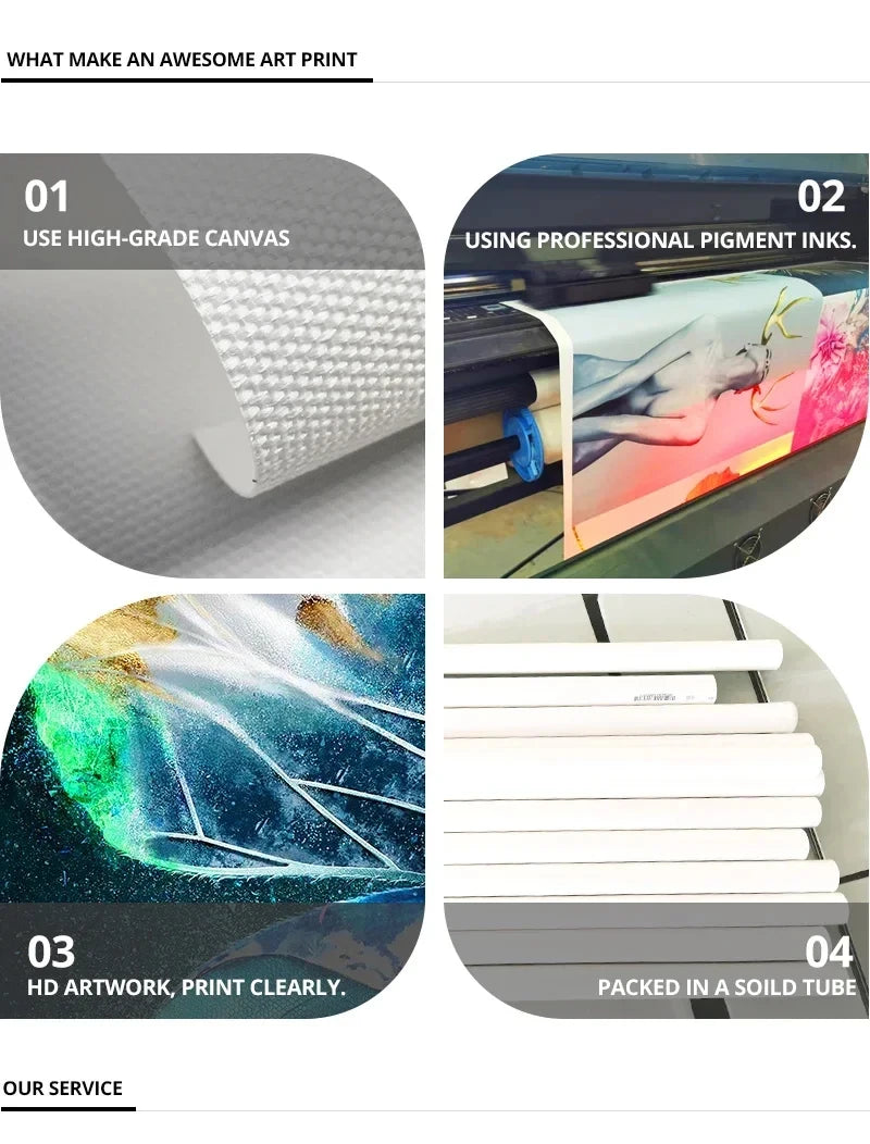 Black and White Abstract Geometric 3 Pieces/Set Luxury Wall Art Living Room Decor