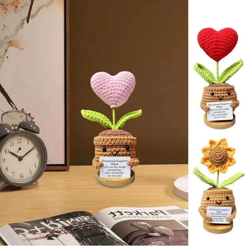 New Positive Energy Heart Flower Hand-woven Dolls