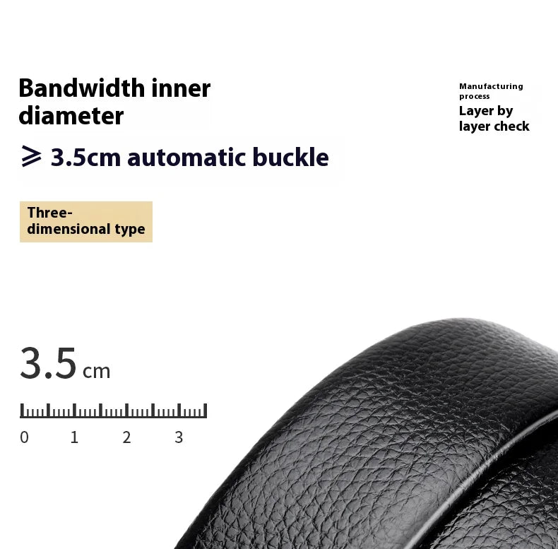 OYIFAN Men Belt Genuine Leather Belt for men Automatic belts