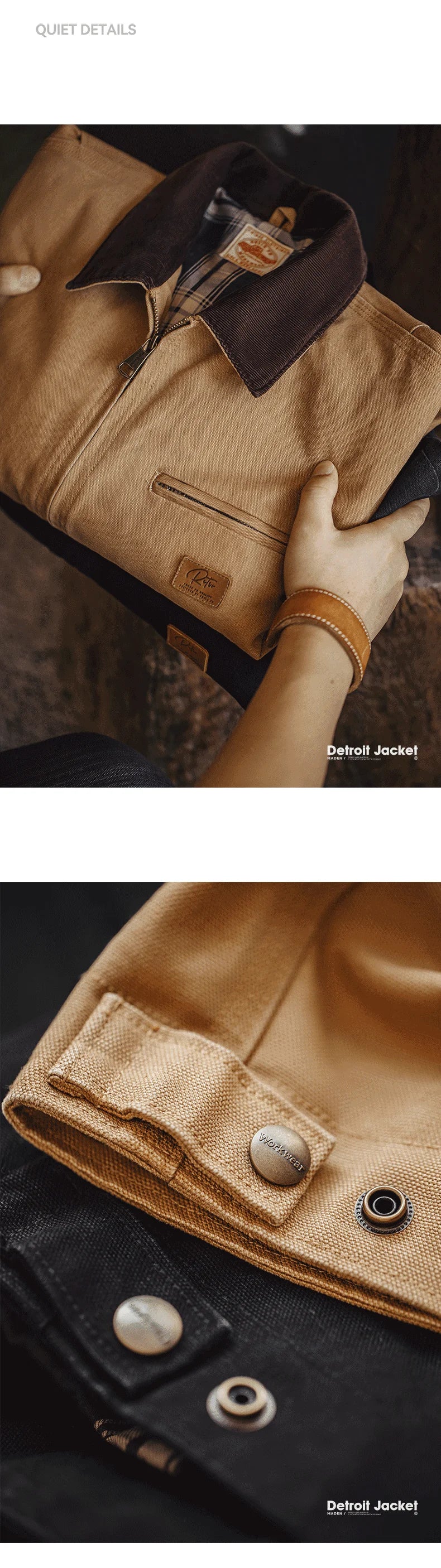 Meden Retro Canvas Detroit Hunting J001 Jacket with Heavyweight Cotton Pockets