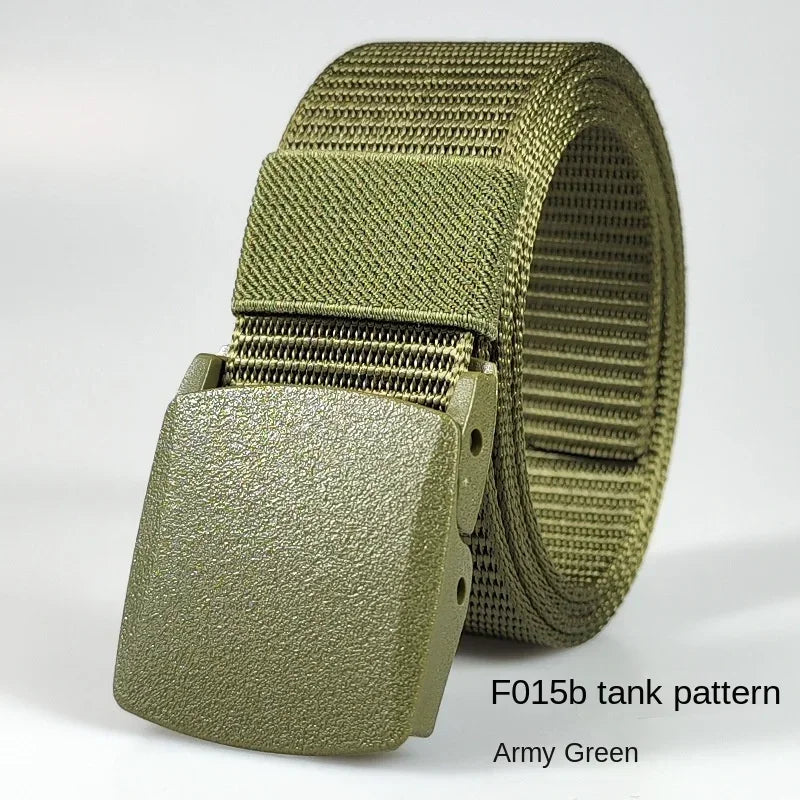 Automatic Buckle Light Comfortable Non-metal  Nylon Belt for Men