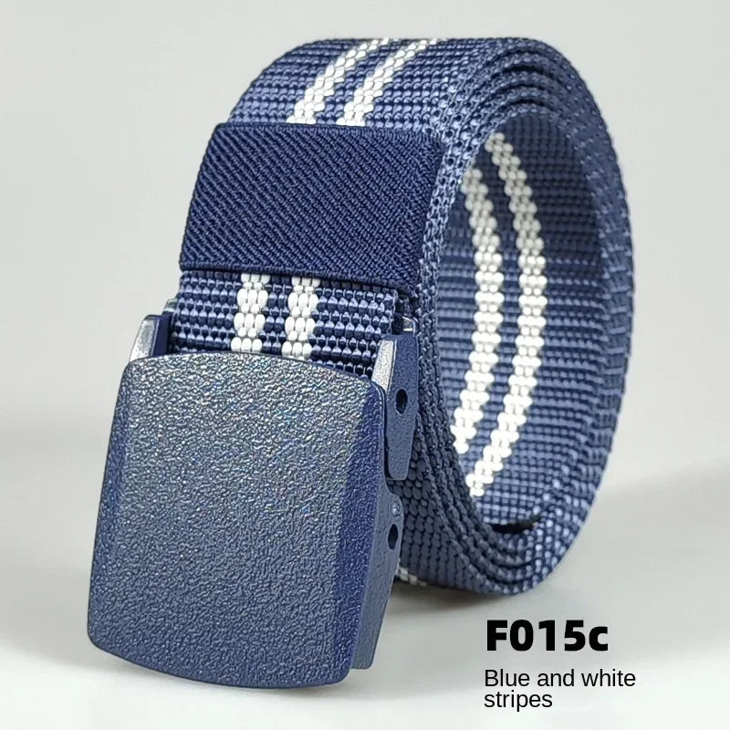 Automatic Buckle Light Comfortable Non-metal  Nylon Belt for Men