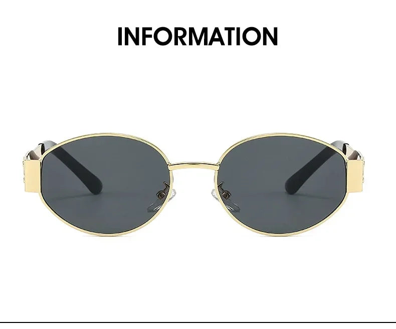 Luxury Metal Brand Sunglasses for Men