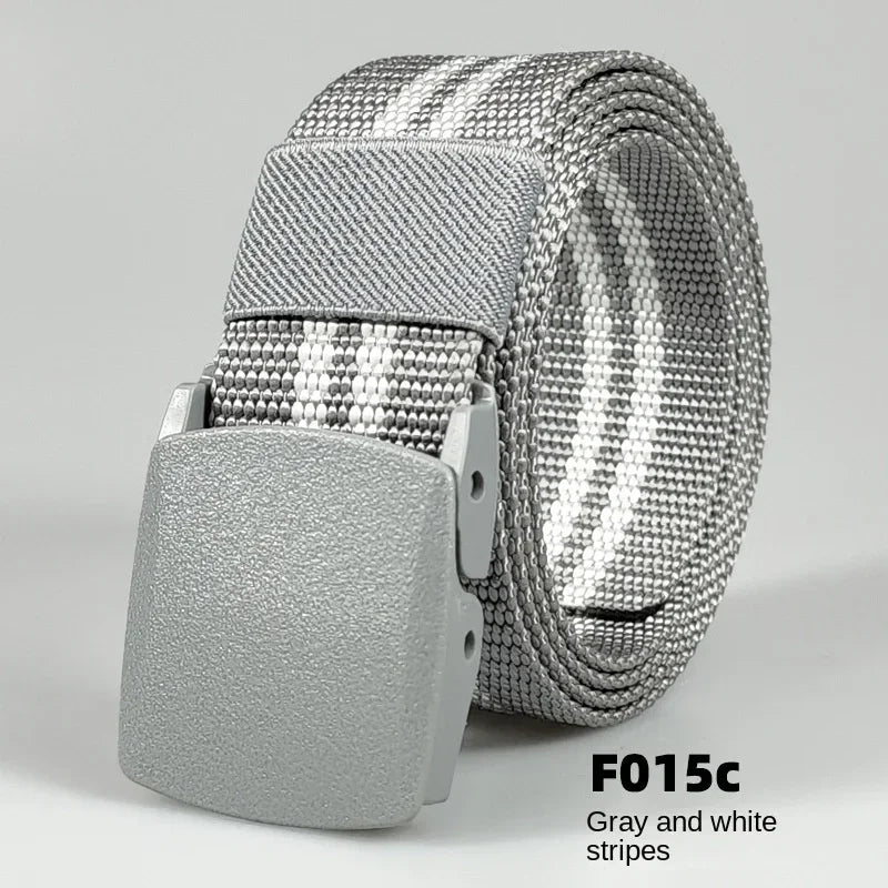 Automatic Buckle Light Comfortable Non-metal  Nylon Belt for Men