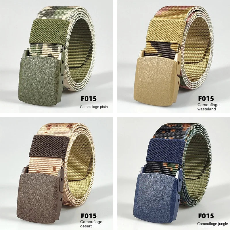 Automatic Buckle Light Comfortable Non-metal  Nylon Belt for Men