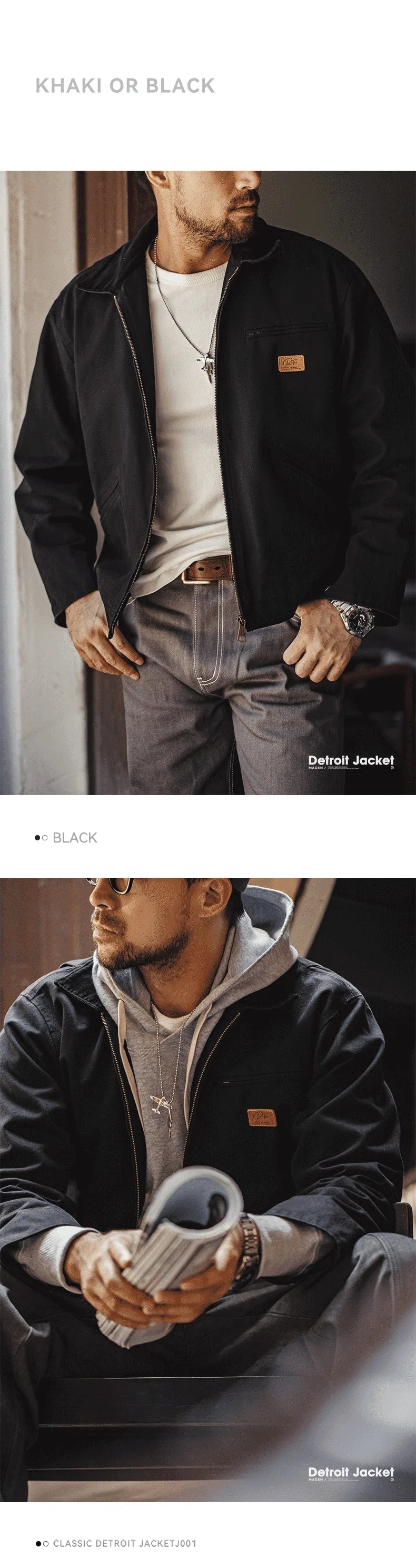 Meden Retro Canvas Detroit Hunting J001 Jacket with Heavyweight Cotton Pockets