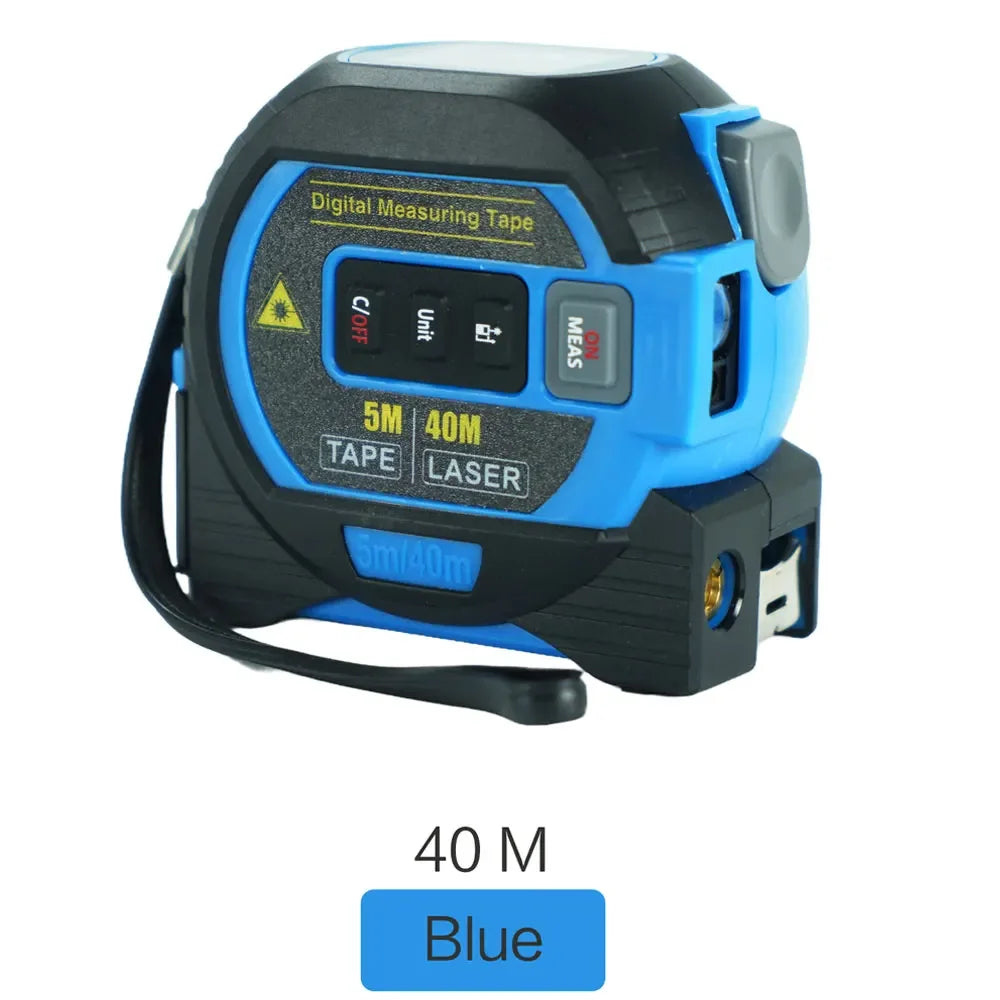 40/60M 3-in-1 Laser Tape Measure Meters Infrared Laser Distance Measuring Smart Energy Ruler High Precision Measuring Instrument