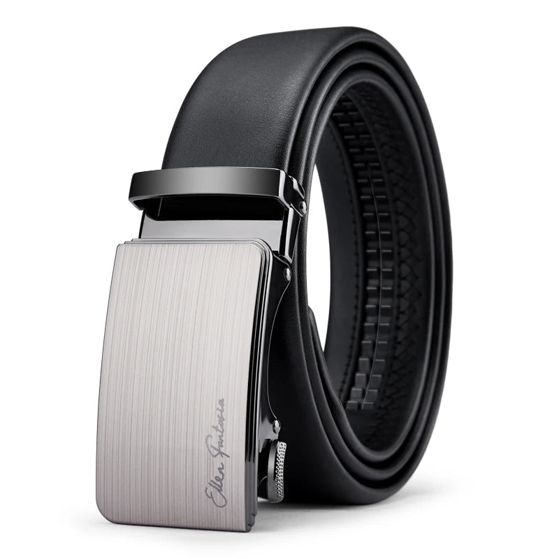 OYIFAN Men Belt Genuine Leather Belt for men Automatic belts
