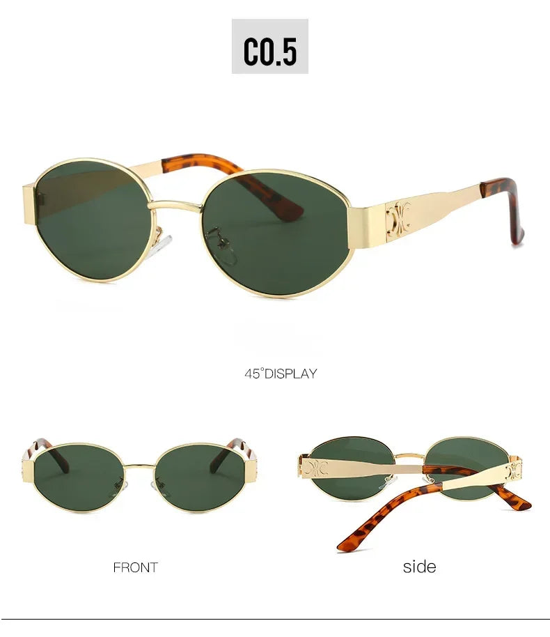 Luxury Metal Brand Sunglasses for Men