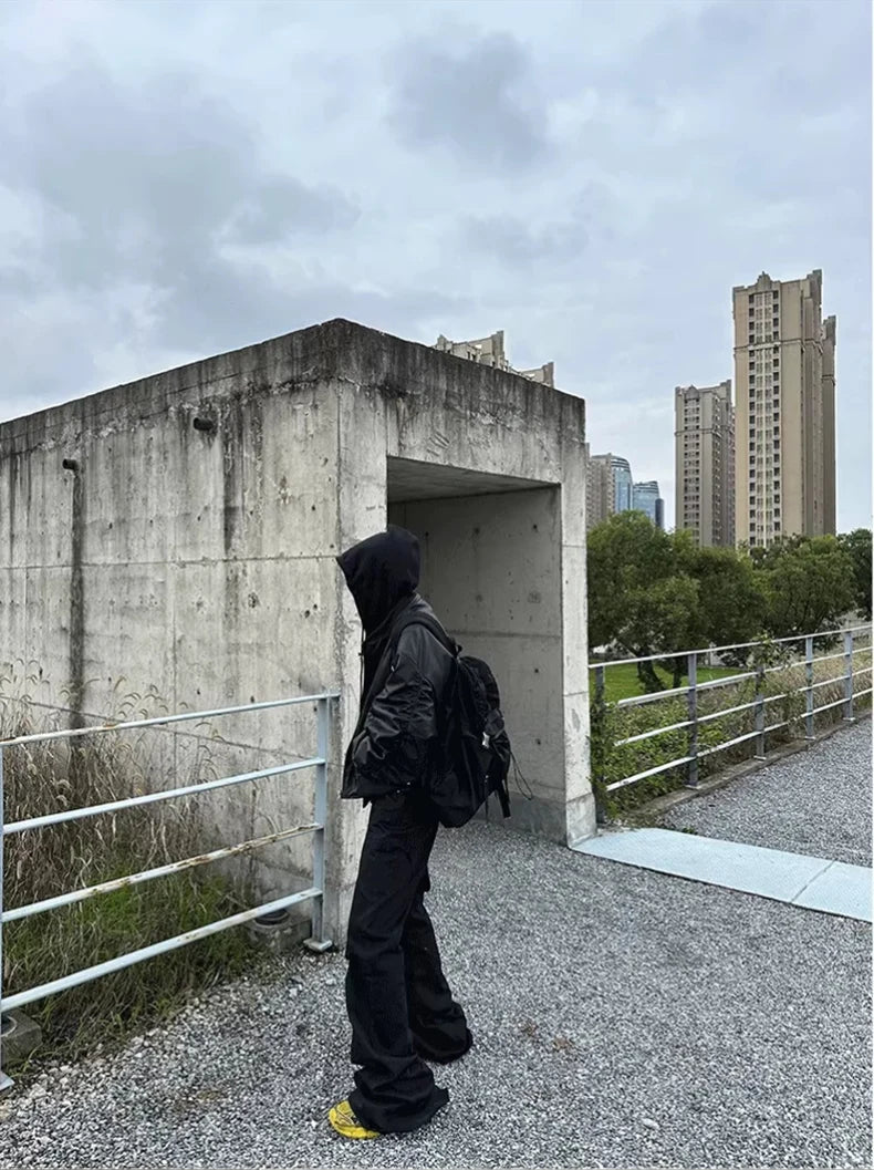 Mauroicardi Autumn Winter Oversized Cool Black Thickened Warm Pu Leather Bomber Jacket