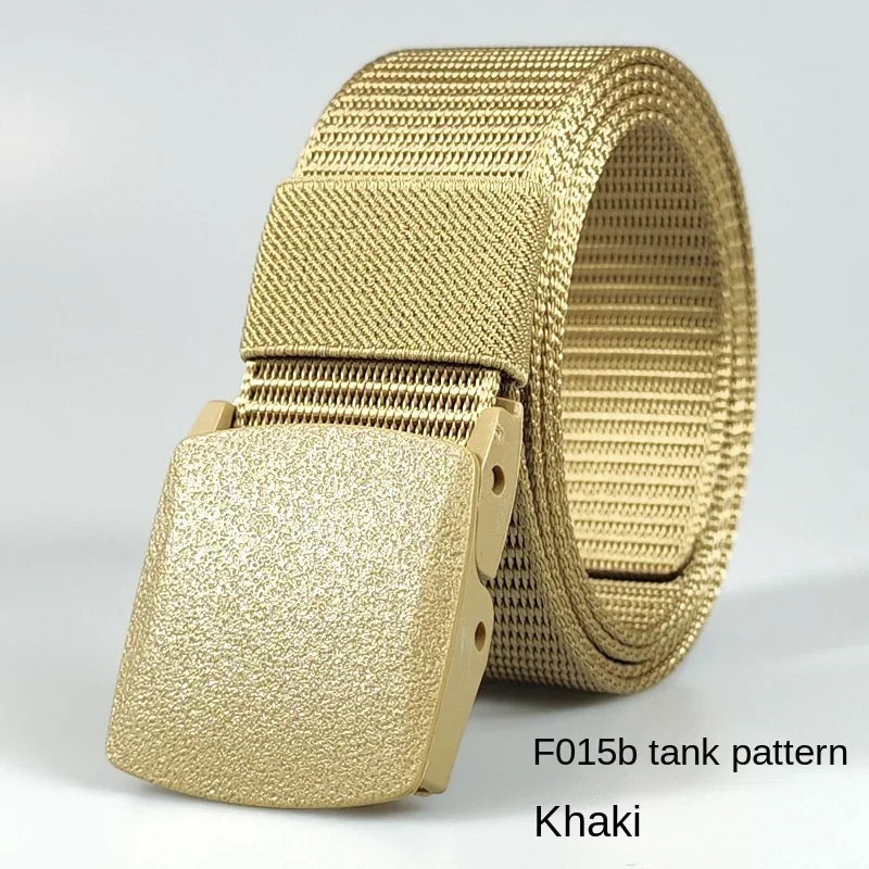 Automatic Buckle Light Comfortable Non-metal  Nylon Belt for Men