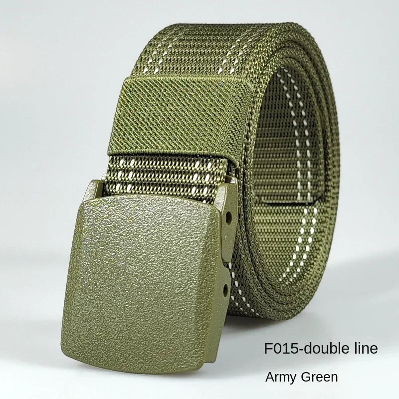Automatic Buckle Light Comfortable Non-metal  Nylon Belt for Men