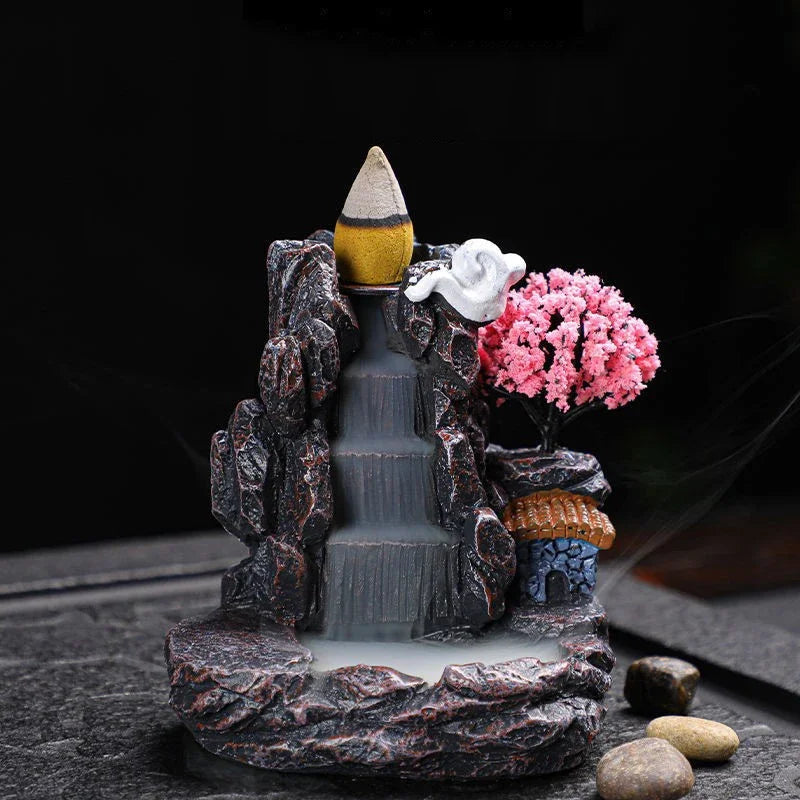 Backflow Incense Holder Waterfall Incense Burner Home Decor