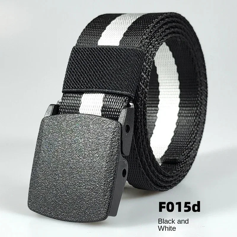 Automatic Buckle Light Comfortable Non-metal  Nylon Belt for Men
