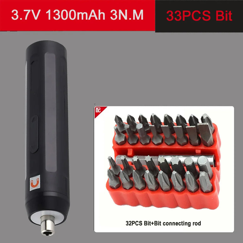 3Nm 3.7V 250r/min Multifunctional Cordless Drill and Cordless Screwdriver 1300mAh Battery Electric Screwdrivers Power Tools Set